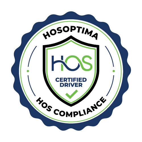 HOSoptima Certified Driver badge